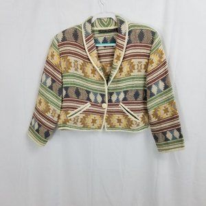 New Identity Jacket, VTG, Aztec design/ L
